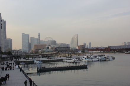 The Yokohama skyline.