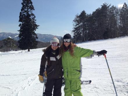 My friend Junko was such an awesome bunny slope buddy! 