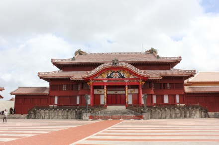 Shuri castle! (Well, the reconstructed version, at least, as the real castle was annihilated in the Battle of Okinawa... still very cool to visit.)